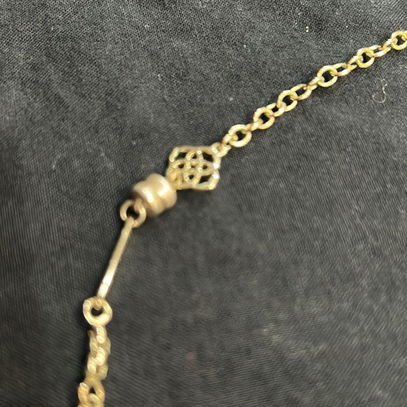 Kendra Scott Kaplan Gold & Blue Iridescent Necklace - Picture 2 of 3